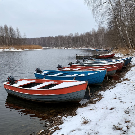 Подготовка малых судов к зимнему хранению.